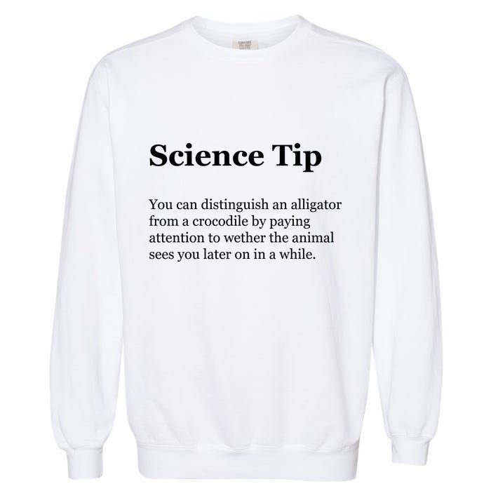 Science Tip Funny Meaning Quote Garment-Dyed Sweatshirt