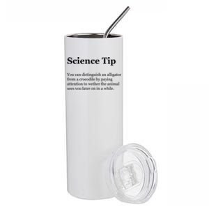 Science Tip Funny Meaning Quote Stainless Steel Tumbler