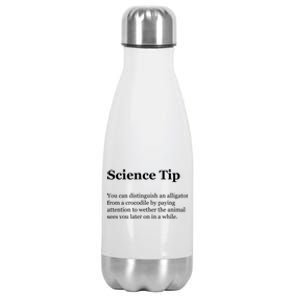 Science Tip Funny Meaning Quote Stainless Steel Insulated Water Bottle