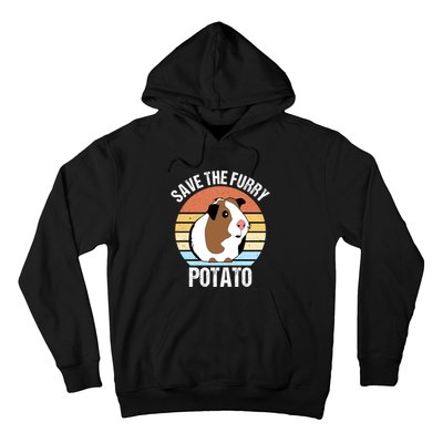 Save The Furry Potato Funny Guinea Pig Hoodie