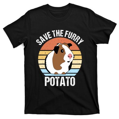 Save The Furry Potato Funny Guinea Pig T-Shirt