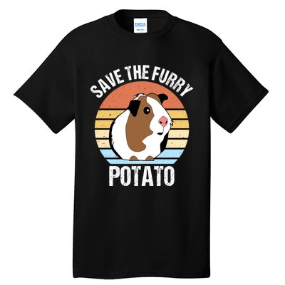 Save The Furry Potato Funny Guinea Pig Tall T-Shirt