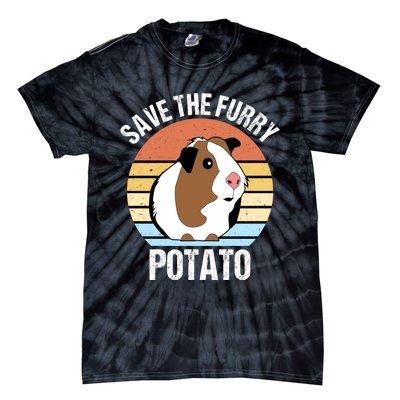 Save The Furry Potato Funny Guinea Pig Tie-Dye T-Shirt