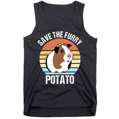 Save The Furry Potato Funny Guinea Pig Tank Top