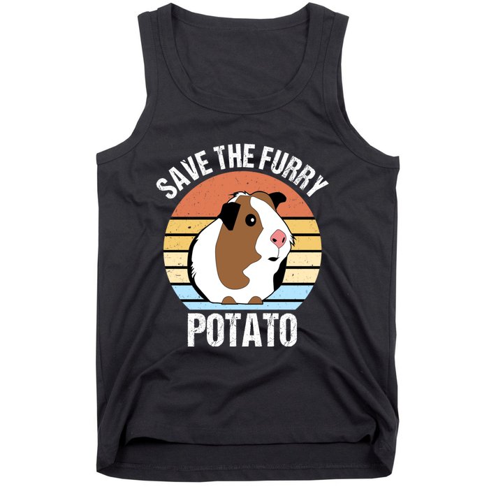 Save The Furry Potato Funny Guinea Pig Tank Top