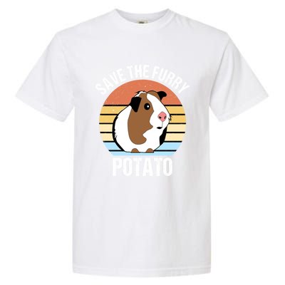 Save The Furry Potato Funny Guinea Pig Garment-Dyed Heavyweight T-Shirt