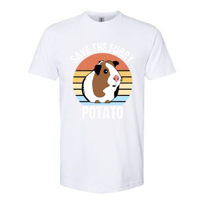 Save The Furry Potato Funny Guinea Pig Softstyle CVC T-Shirt