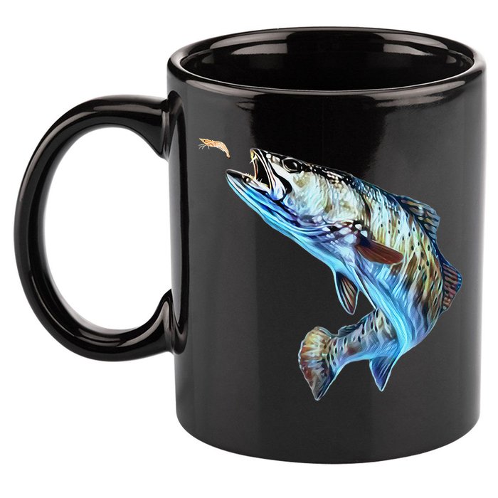 Speckled Trout Fishing  & Speckled Trout 11oz C Handle Ceramic Mug