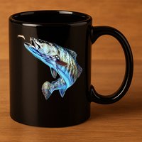 Speckled Trout Fishing  & Speckled Trout 11oz C Handle Ceramic Mug