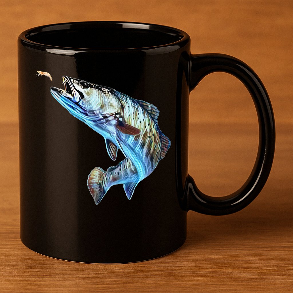 Speckled Trout Fishing  & Speckled Trout 11oz C Handle Ceramic Mug