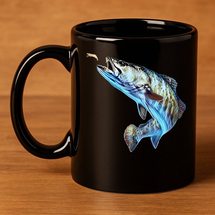 Speckled Trout Fishing  & Speckled Trout 11oz C Handle Ceramic Mug