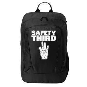 Safety Third funny missing finger Safety Third City Backpack