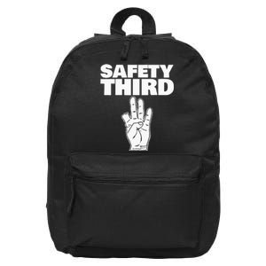 Safety Third funny missing finger Safety Third 16 in Basic Backpack