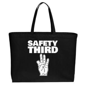 Safety Third funny missing finger Safety Third Cotton Canvas Jumbo Tote