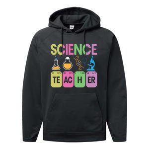 Science Teacher Funny Periodic Table Elements Graphic Performance Fleece Hoodie