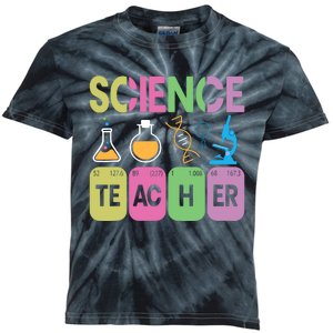 Science Teacher Funny Periodic Table Elements Graphic Kids Tie-Dye T-Shirt