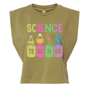 Science Teacher Funny Periodic Table Elements Graphic Garment-Dyed Women's Muscle Tee