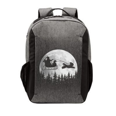 Shih Tzu Funny Reindeer Christmas Moon Santa Dog Funny Gift Vector Backpack