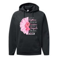 Support The Fighters Admire The Survivors Breast Cancer Performance Fleece Hoodie