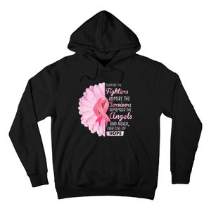 Support The Fighters Admire The Survivors Breast Cancer Hoodie