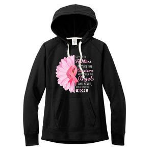 Support The Fighters Admire The Survivors Breast Cancer Women's Fleece Hoodie