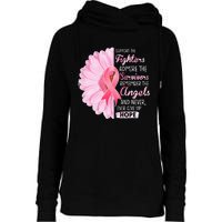 Support The Fighters Admire The Survivors Breast Cancer Womens Funnel Neck Pullover Hood