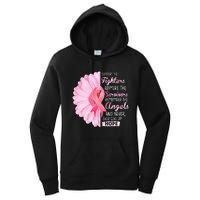 Support The Fighters Admire The Survivors Breast Cancer Women's Pullover Hoodie