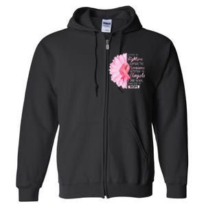 Support The Fighters Admire The Survivors Breast Cancer Full Zip Hoodie