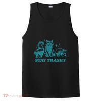 Stay Trashy Funny Raccoon Opossum Skunk Trash Panda Meme PosiCharge Competitor Tank