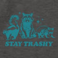 Stay Trashy Funny Raccoon Opossum Skunk Trash Panda Meme Vector Backpack