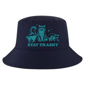 Stay Trashy Funny Raccoon Opossum Skunk Trash Panda Meme Cool Comfort Performance Bucket Hat