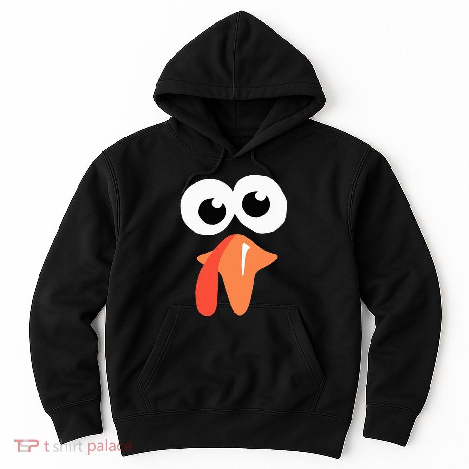 Silly Turkey Face  Funny Thanksgiving Fall Joke Humor Gifts Hoodie