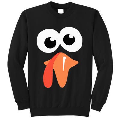 Silly Turkey Face  Funny Thanksgiving Fall Joke Humor Gifts Sweatshirt