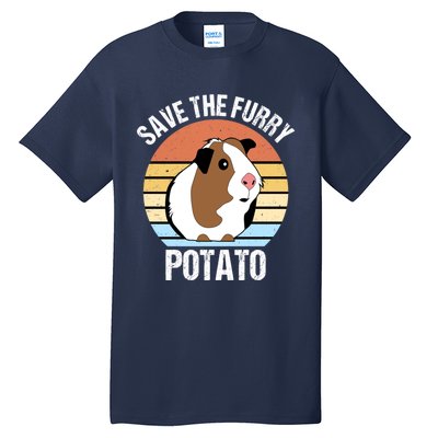 Save The Furry Potato Funny Guinea Pig Tall T-Shirt