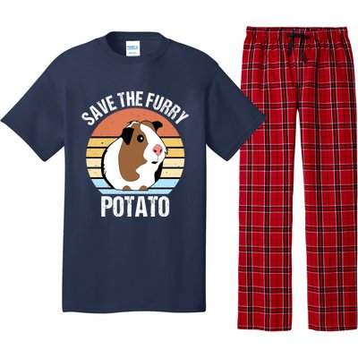 Save The Furry Potato Funny Guinea Pig Pajama Set