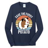 Save The Furry Potato Funny Guinea Pig Tall Long Sleeve T-Shirt