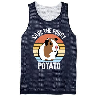 Save The Furry Potato Funny Guinea Pig Mesh Reversible Basketball Jersey Tank