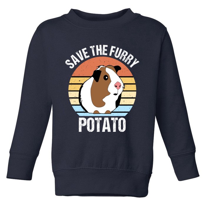 Save The Furry Potato Funny Guinea Pig Toddler Sweatshirt