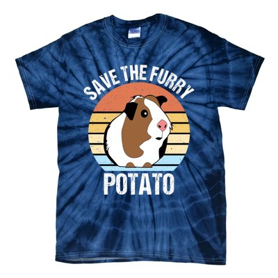 Save The Furry Potato Funny Guinea Pig Tie-Dye T-Shirt