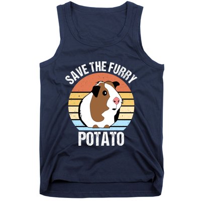 Save The Furry Potato Funny Guinea Pig Tank Top