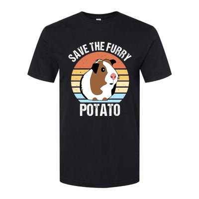 Save The Furry Potato Funny Guinea Pig Softstyle® CVC T-Shirt