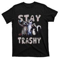 Stay Trashy Funny Raccoon Opossum Skunk T-Shirt