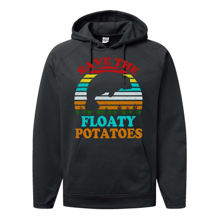 Save The Floaty Potatoes Performance Fleece Hoodie