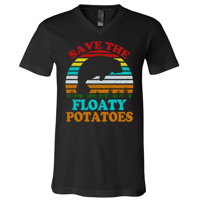 Save The Floaty Potatoes V-Neck T-Shirt