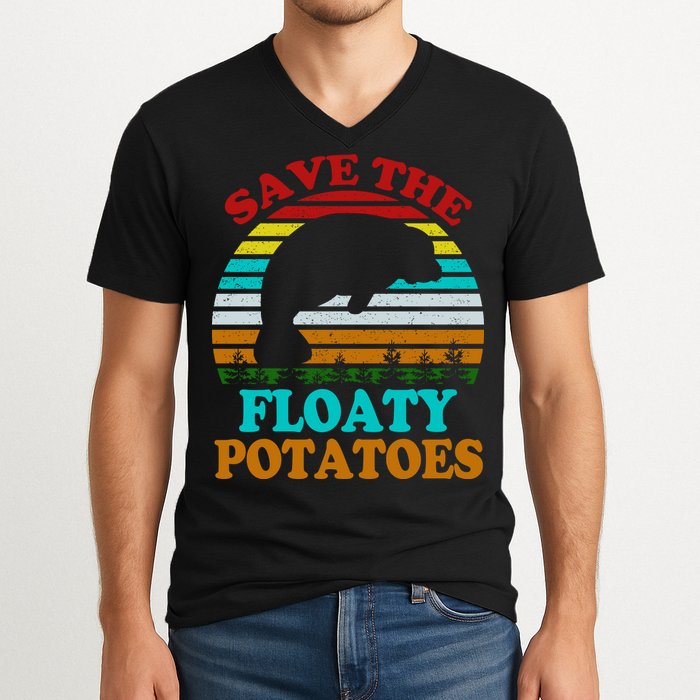 Save The Floaty Potatoes V-Neck T-Shirt
