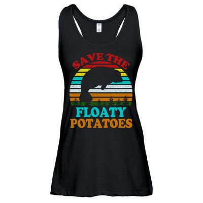 Save The Floaty Potatoes Ladies Essential Flowy Tank