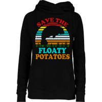 Save The Floaty Potatoes Womens Funnel Neck Pullover Hood