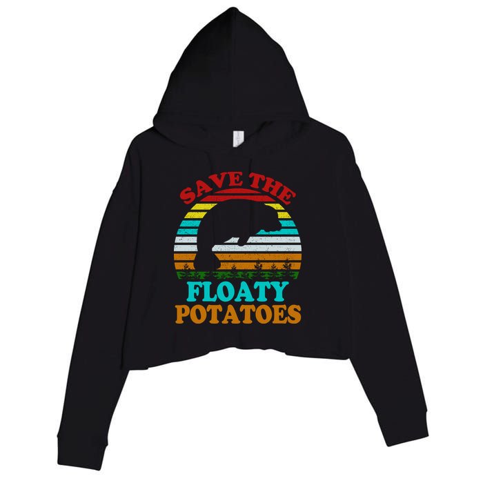 Save The Floaty Potatoes Crop Fleece Hoodie