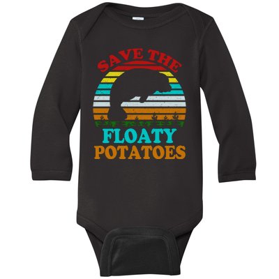 Save The Floaty Potatoes Baby Long Sleeve Bodysuit