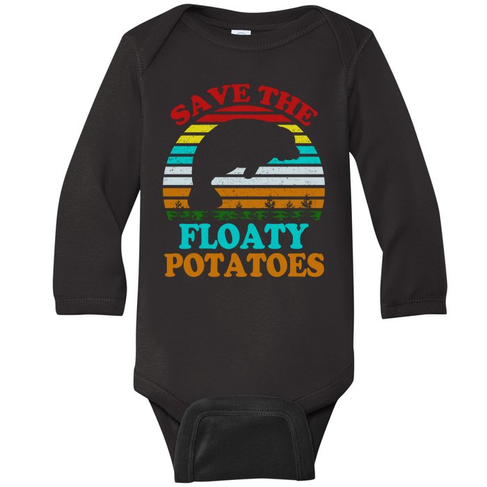 Save The Floaty Potatoes Baby Long Sleeve Bodysuit